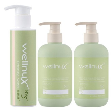 WellnuX 維妮舒 NV5+ 私密清潔3件組 手洗精2瓶 + 浴潔露  1組