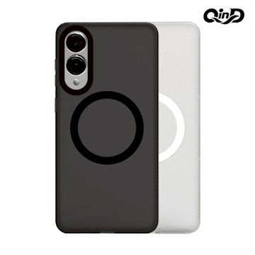 QinD SAMSUNG 三星 Galaxy S25 Edge 隱砂磁吸保護殼