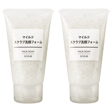 MUJI 無印良品 攜帶用溫和去角質洗面乳  30g  2條