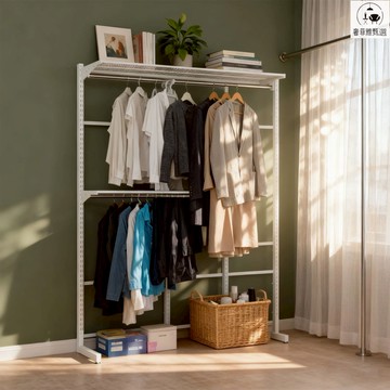 附發票 含稅 简易落地式衣帽间定制卧室步入式加厚衣櫃储物间家用多功能挂衣架 SFY12-11 公司貨 工廠直銷