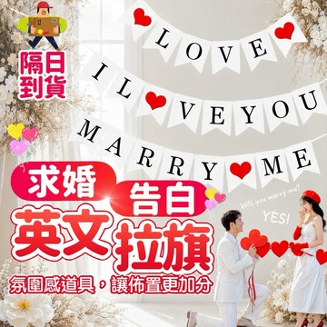 【朵菲氣球】求婚拉旗 告白拉旗 告白佈置 求婚佈置 佈置道具 拍照裝飾 生日驚喜 求婚告白布條 氣球派對