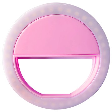 葉子小舖 光圈美顏照相/直播補光燈 粉色  1個  X0002-1