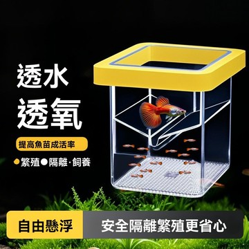 🔥免運下殺🔥魚缸孵化器 魚苗漂浮隔離盒 母魚孵化盒 懸浮式孔雀魚繁殖盒 浮動孵化箱 魚類養殖隔離箱 小魚隔離盒 魚苗飼養