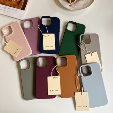 真液態硅膠 蘋果17promax手機殼 高檔 韓系ins風 純色 iPhone 16 15 14 ProMax全包防摔殼