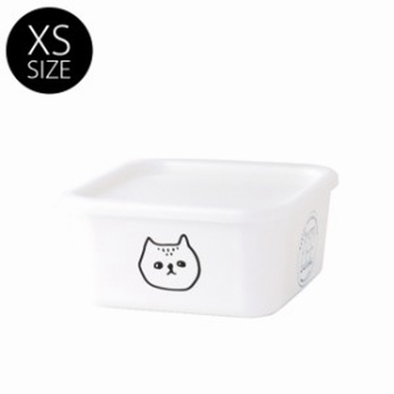 Pff Neco スクエアストッカー Xsサイズ 450ml 19 ホワイト 猫柄 猫の絵 ネコ デザイン かわいい 保存容器 冷蔵庫 通販 Lineポイント最大1 0 Get Lineショッピング