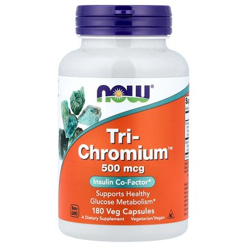 NOW Foods, Tri-Chromium™，180 粒素食膠囊