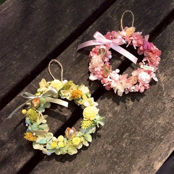 甜圈圈 畢業禮物 永生花 磁鐵花圈 客製