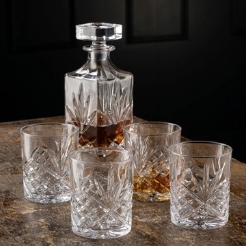 愛爾蘭Galway 醒酒器700ml+威士忌酒杯250ml 4入 限量1組