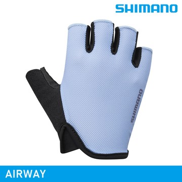 SHIMANO AIRWAY 女用手套 / 水藍色 (自行車手套 露指手套)