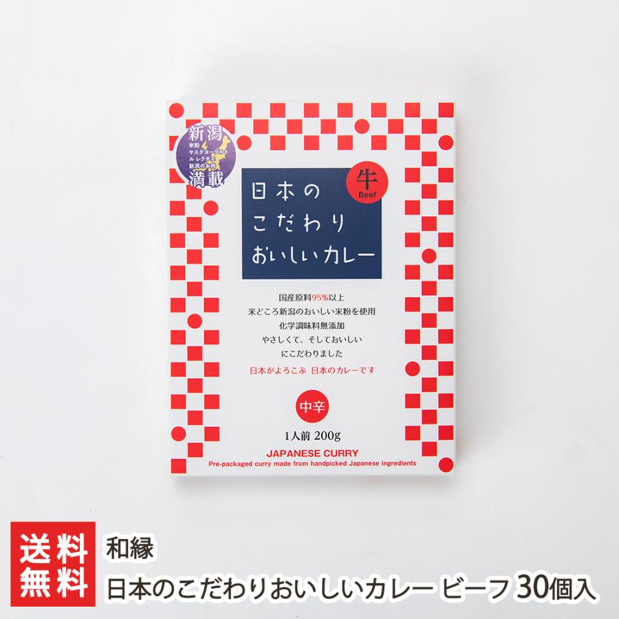 日本のこだわりおいしいカレー ビーフ 30個入り 惣菜 和縁 後払い決済不可 送料無料