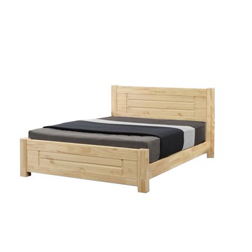 【本木】F18 北歐原木經典實木床架/床檯-雙大6尺