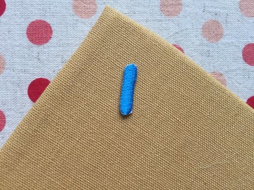 繡布貼 - 英文字母系列 - 小寫l