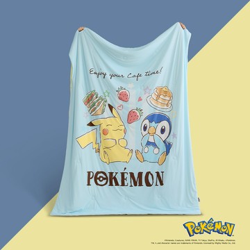 【Pokémon寶可夢官方授權】ICE TECH⁺幸福午茶冰絲涼感夏被(150x190cm) / HOYACASA