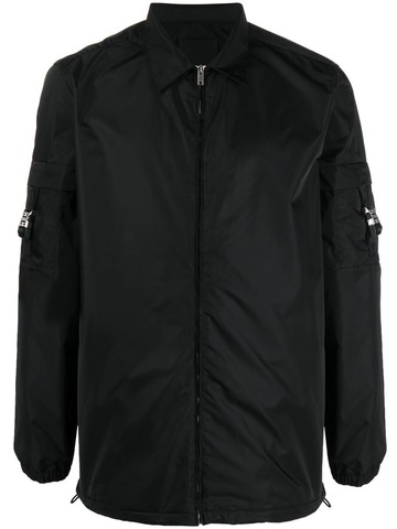 Givenchy - 4G buckled-pocket overshirt - men - Polyester - 41 - Black