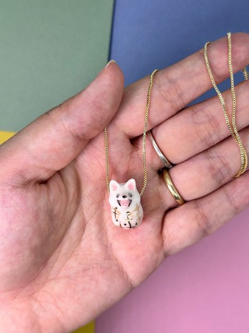 客製寵物陶瓷吊咀項鍊手繩