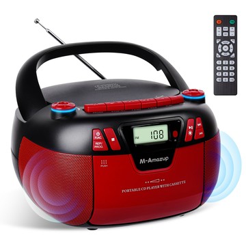 CD機 音響CD機 家用CD播放機 便攜式多功能立體聲CD機播放器帶卡帶USB帶AM/FM收錄音