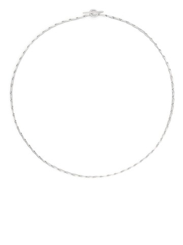 All Blues - Fold polished-finish necklace - unisex - Sterling Silver - 42