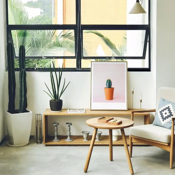 小鮮綠之跟著感覺走－畫/植物掛畫/多肉植物/仙人掌掛畫/粉紅色掛