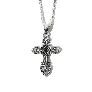 韓國傳統丹青 十字架 銀項鍊 / Cheong - 21