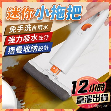 🏅現貨免運🏅迷你拖把 迷你小拖把 小拖把 桌麵清潔拖把 擦玻璃神器 拖把 車載小拖把 免手洗拖把神器 海綿拖把