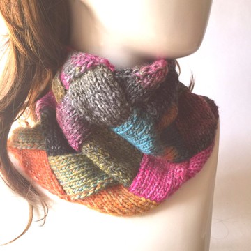 孤單不是一回事保暖編織脖圍/圍脖/保暖/圍巾 秋色系