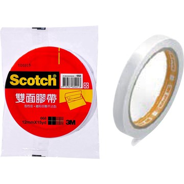 3M  668雙面膠帶(多款)18mm