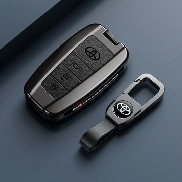 適用豐田雷凌卡羅拉榮放rav4奕澤威蘭達凱美瑞亞洲龍車鑰匙套包扣🛒免運