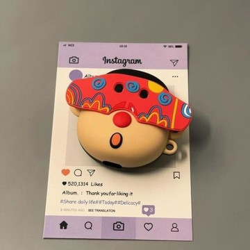 創意卡通圖案無線藍牙耳機套適用airpods4耳機保護殼蘋果2/3/Pro2