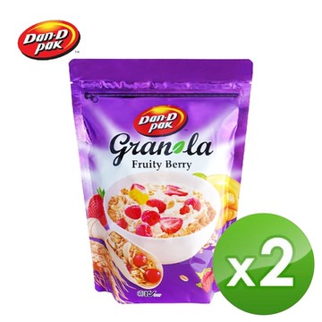 【Dan-D Pak 丹帝】綜合堅果莓果燕麥脆片350g-2入組 (燕麥、膨發大米、杏仁、腰果、水果乾、蜂蜜) 早餐麥片 穀物脆片