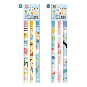 蝦皮隔日到貨 森活趣 3入學齡前鉛筆(隨機出貨) 墊腳石購物網