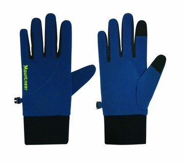 ├登山樂┤台灣MOUNTNEER 山林 防風保暖觸控手套-海藍 # 12G09-81