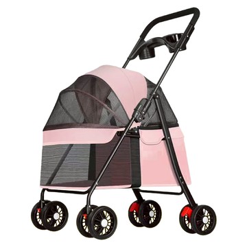 加大座艙 可分離式寵物推車  1台  粉色