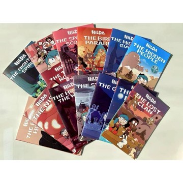 【查德書境】Hilda 希爾達歷險記 動畫台詞本 小說 藍髮女孩進城記 小達人點讀版 漫畫 Luke Pearson