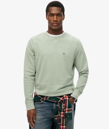 Superdry Men's Classic Essential Sweatshirt Light Blue Size: Xxl