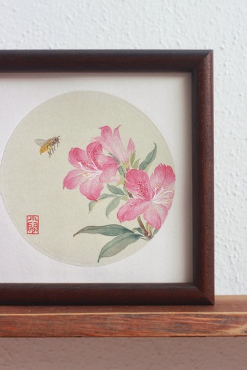 杜鵑花水墨畫 | 中式花鳥簡約小品 | 春意盎然 | 百花爭艷