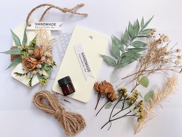 【DIY材料包】復古風乾燥花擴香石 初學者可 簡易好上手