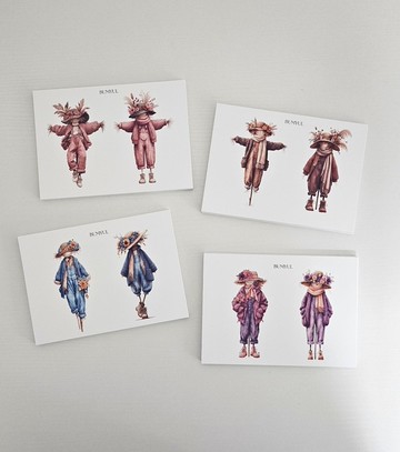 質感稻草人貼紙組