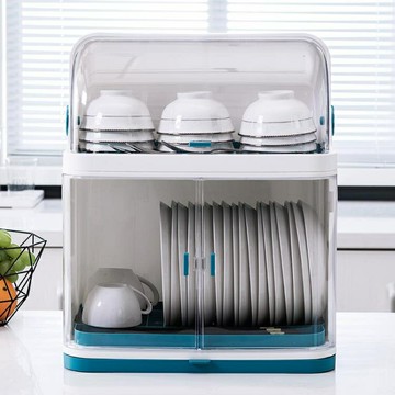 廚房收納盒碗架碗筷放餐具置物架帶蓋瀝水塑料碗柜【雲木雜貨】