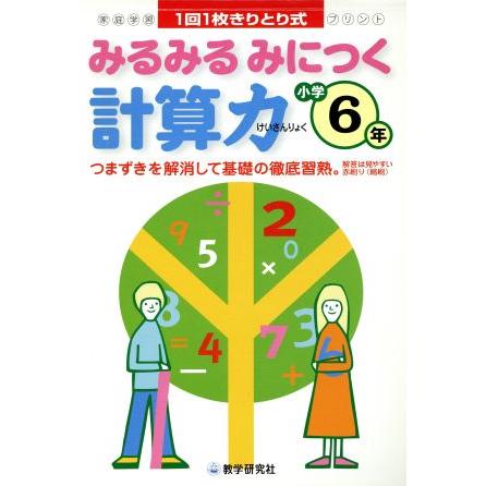 みるみるみにつく　計算力　小学６年／教学研究社