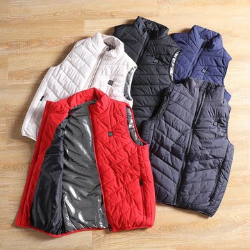 石墨烯黑科技電加熱棉馬甲 智能恒溫秋冬男女輕便保暖背心潮