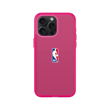 iPhone 15 Pro Max Clear 粉漾桃 - NBA - Logo-NBA Logoman - Center