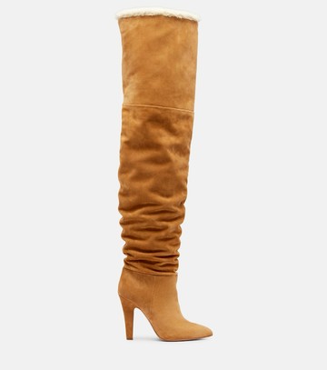 Paris Texas Elsa 100 suede over-the-knee boots