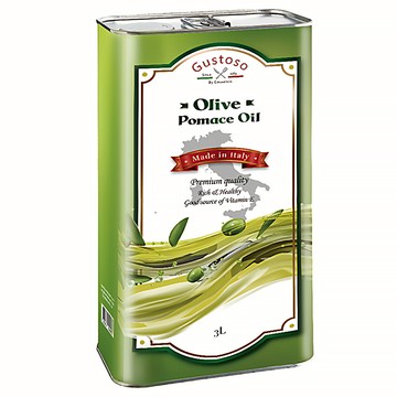 GusTosO 玩饗滋味 橄欖粕油 3L  義大利製造  優質品質  維生素E來源  1罐