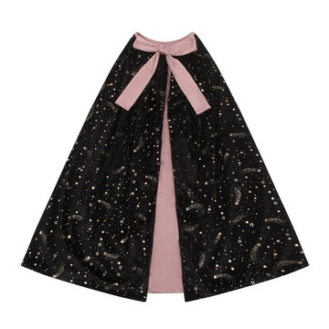 Mimi & Lula｜AW26_萬聖派對-星夜女巫絨質披風