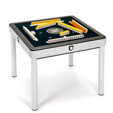 【商密特】T350 二代 過山 電動麻將桌 餐桌款 (珍珠白 全白版)