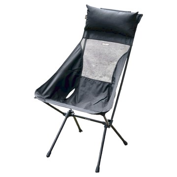 OWL CAMP 高背椅頭枕 加大版  500D尼龍布  7075加厚航空鋁合金管材  黑色  1個