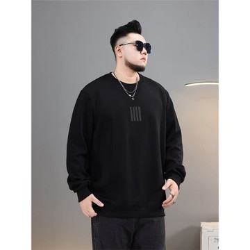 大碼衛衣男士寬松休閑胖子男裝加肥加大痞帥上衣加絨長袖打底秋冬