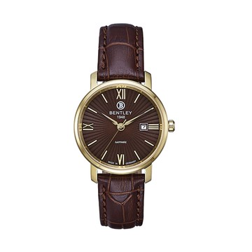 【BENTLEY賓利】經典雋永系列 羅馬數字工藝手錶 (咖啡 BL1830-10LKDD)
