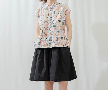 搞怪趣味 少女藝術裝飾印花圖案短袖小衫