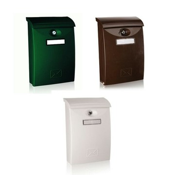 台灣金庫王 塑膠信箱 24x10.5x34.5 cm 綠, 咖啡, 白 ,黑 /個 LTP-01｜領券最高折$220